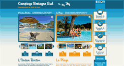 Desktop Screenshot of campingsbretagnesud.com